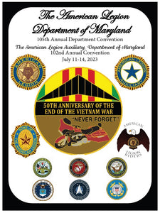 Boosters for American Legion Department of MD Convention Program Book